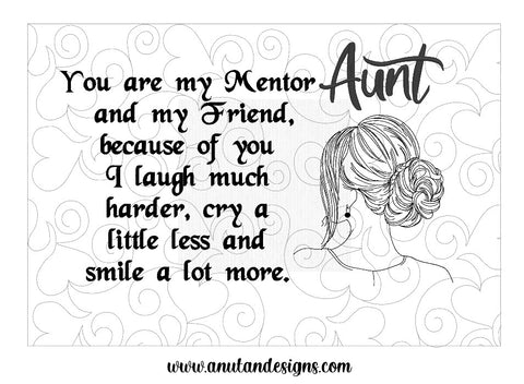 Aunt Mentor 14x21 (extra large design)