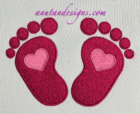 Baby girl footprint