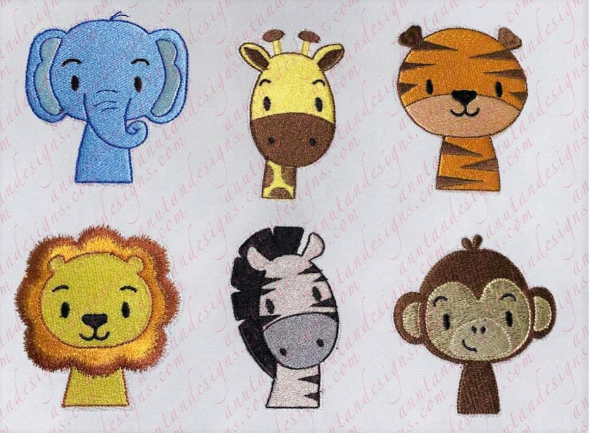 Nursery Animal Heads AnuTan Designs