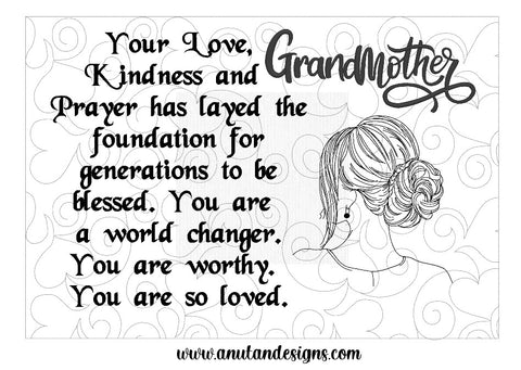 Grandmother so loved 14x21 (extra large design)