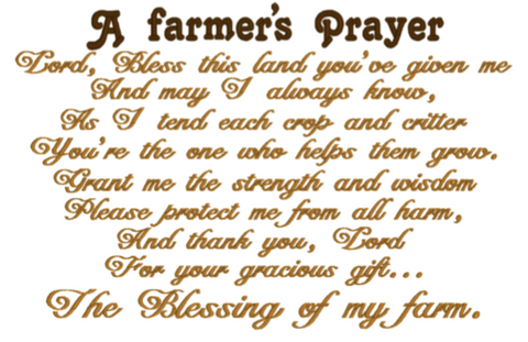 A Farmer's Prayer