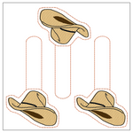 Cowboy Hat Keyfob