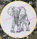 African Elephant (outline)