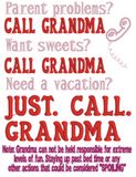 Grandma and saying set