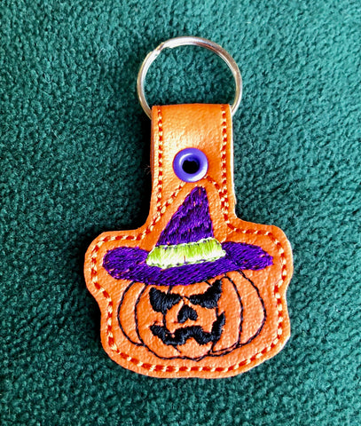 Halloween Pumpkin Key Fob
