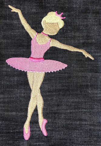 Ballerina Colored Silhouette
