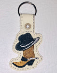 Cowboy Boot and Hat Key Fob