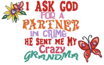 I ask God (Grandma with butterfly)