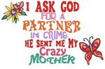 I ask God (Mother with butterfly)