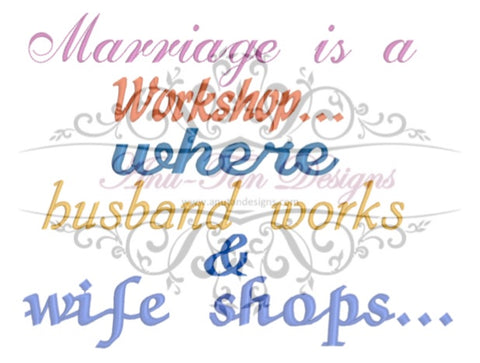 Marriage is a workshop