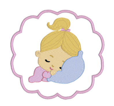 Sleeping Baby With Frame