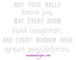May your walls