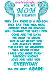 For my mom in Heaven