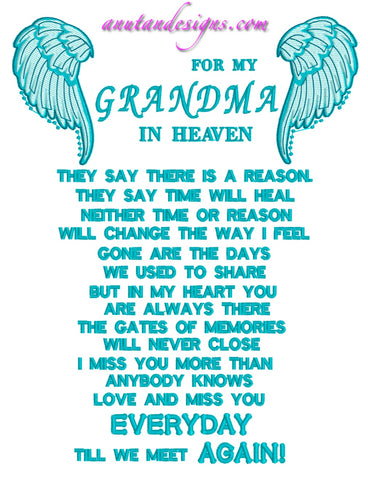 For my grandma in Heaven