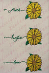 Sunflower Faith, Hope & Love Set