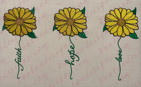 Sunflower Faith, Hope & Love Set